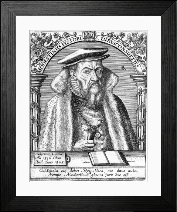 Framed Print : Modestinus Pistoris Framed Print : Modestinus Pistoris