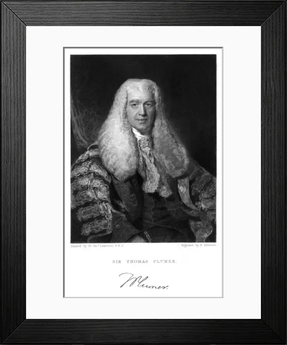 Framed Print : Sir Thomas Plumer Framed Print : Sir Thomas Plumer