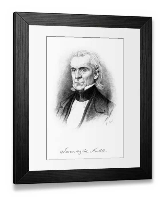 Framed Print : JAMES POLK Framed Print : JAMES POLK
