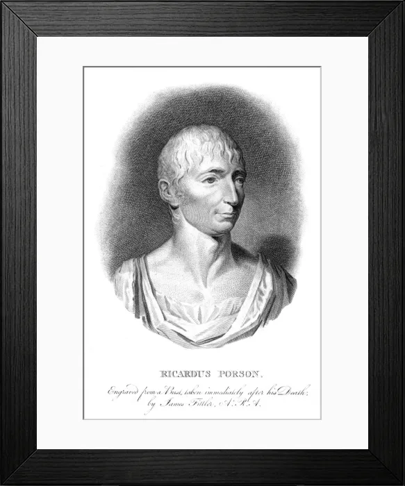 Framed Print : Richard Porson - 3 Framed Print : Richard Porson - 3