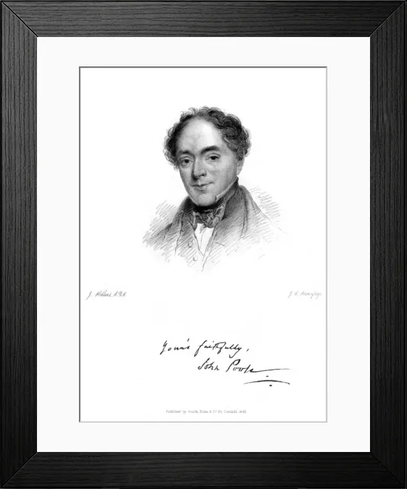 Framed Print : John Poole, Writer Framed Print : John Poole, Writer