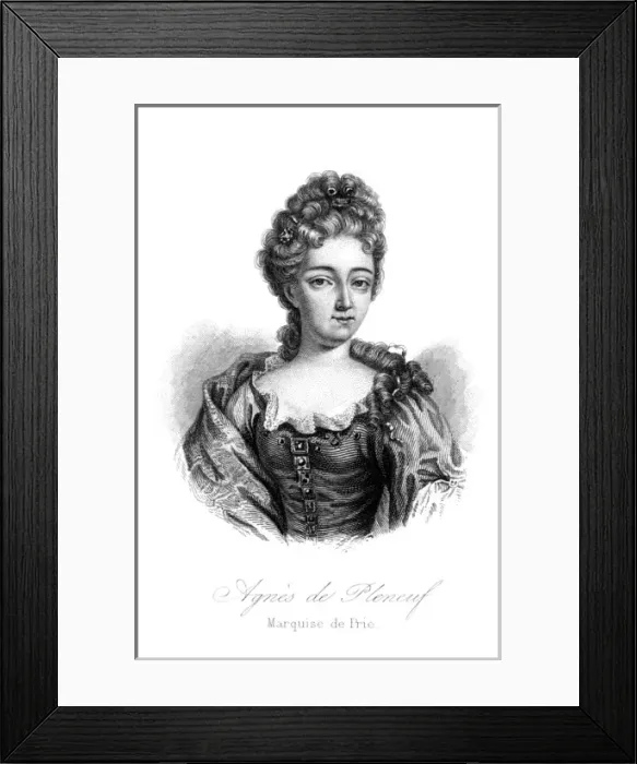 Framed Print : Agnes Marquise De Prie 1 Framed Print : Agnes Marquise De Prie 1