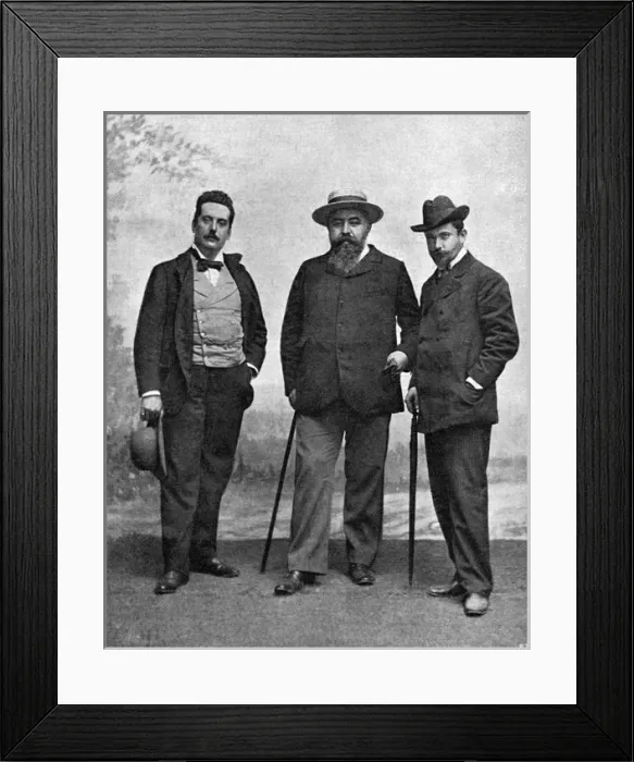 Framed Print : Puccini & Librettists Framed Print : Puccini & Librettists
