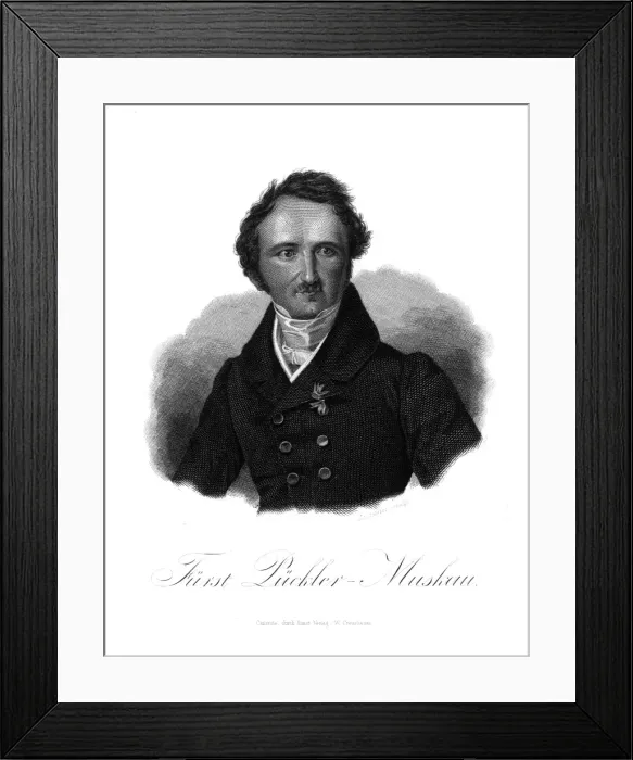Framed Print : Hermann Puckler-Muskau Framed Print : Hermann Puckler-Muskau