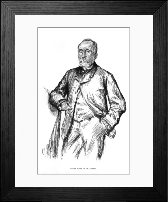 Framed Print : Puvis De Chavannes - 1 Framed Print : Puvis De Chavannes - 1