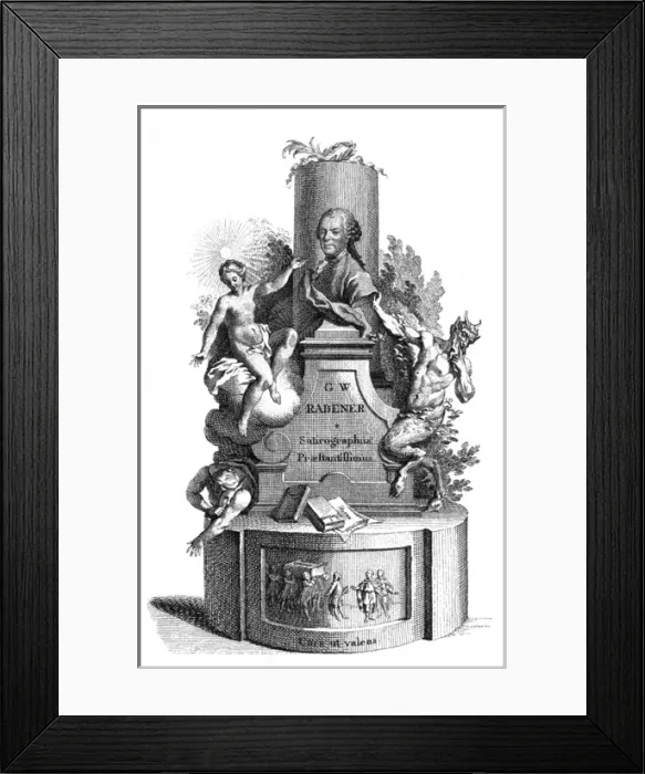 Framed Print : Gottlieb Rabener - 2 Framed Print : Gottlieb Rabener - 2