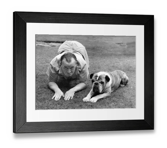 Framed Print : Dog & Master Lookalikes Framed Print : Dog & Master Lookalikes