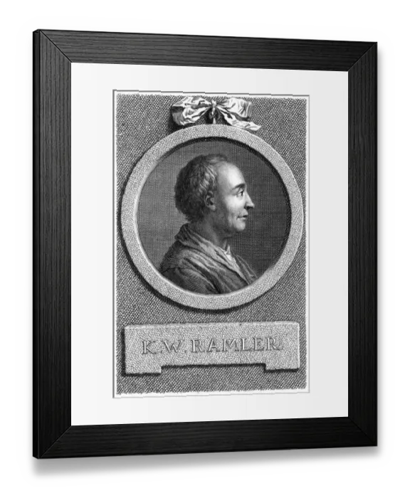 Framed Print : Karl Wilhelm Ramler - 2 Framed Print : Karl Wilhelm Ramler - 2