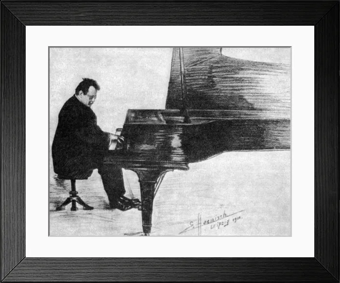 Framed Print : Max Reger at the Piano Framed Print : Max Reger at the Piano