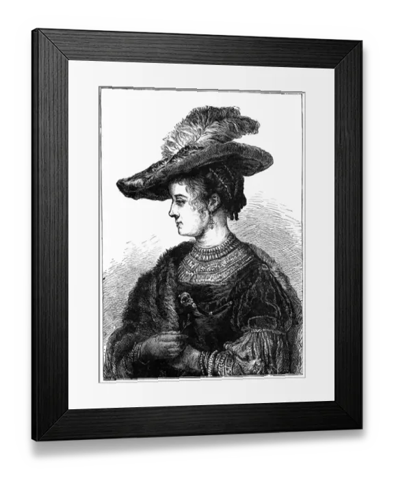 Framed Print : Rembrandts First Wife Framed Print : Rembrandts First Wife