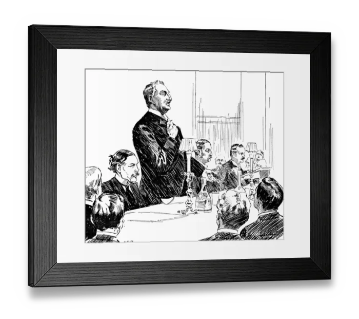 Framed Print : Rhodes Orating Framed Print : Rhodes Orating