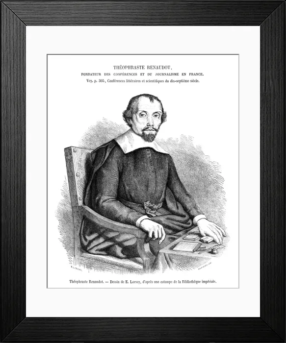 Framed Print : Theophraste Renaudot Framed Print : Theophraste Renaudot