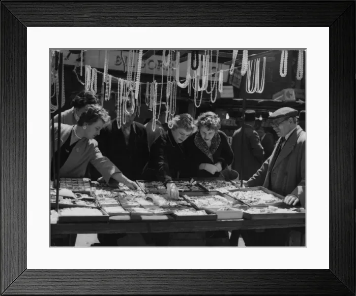 Framed Print : Jewellery Market Stall Framed Print : Jewellery Market Stall