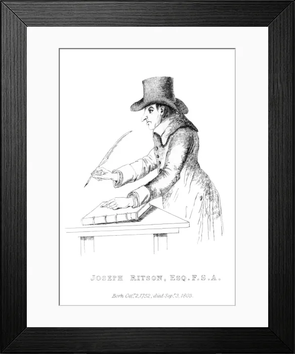 Framed Print : Joseph Ritson - 2 Framed Print : Joseph Ritson - 2