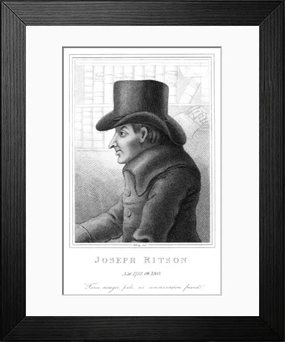 Framed Print : Joseph Ritson - 1 Framed Print : Joseph Ritson - 1