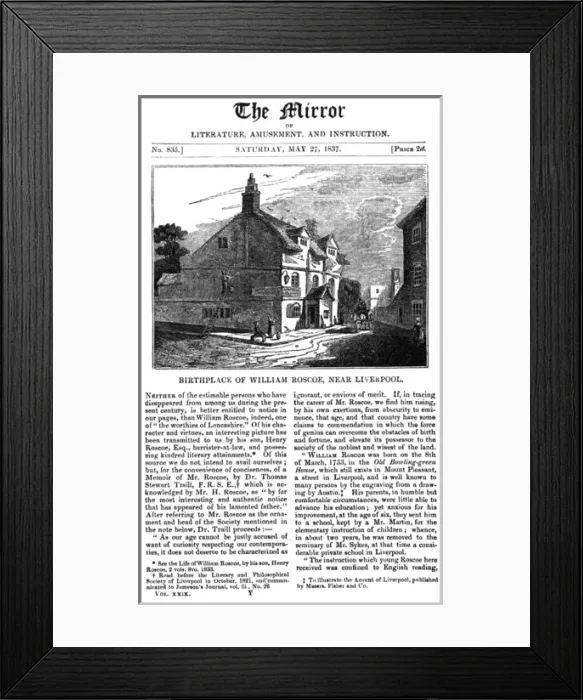Framed Print : Roscoes Birthplace Framed Print : Roscoes Birthplace