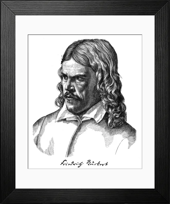 Framed Print : Friedrich Ruckert - 3 Framed Print : Friedrich Ruckert - 3