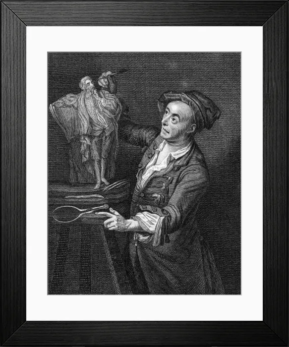Framed Print : Louis Fran. Roubillac Framed Print : Louis Fran. Roubillac
