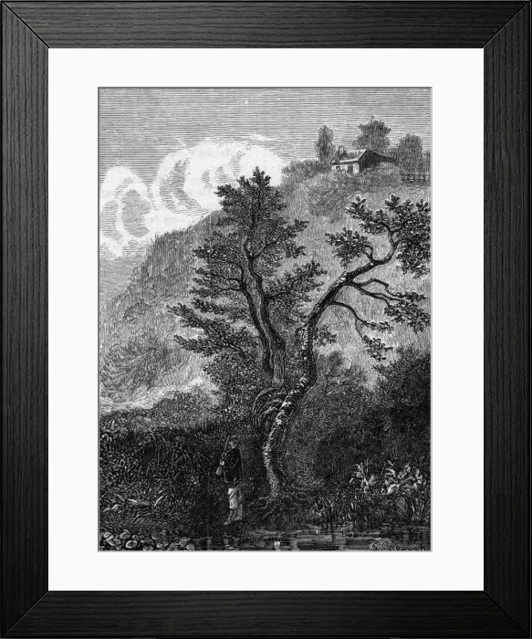 Framed Print : Rousseau home Ermitage Framed Print : Rousseau home Ermitage