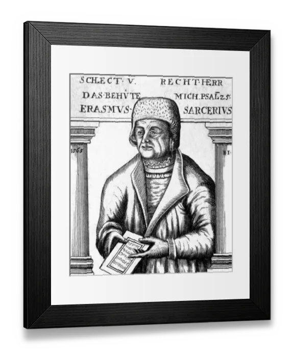 Framed Print : Erasmus Sarcerius 3