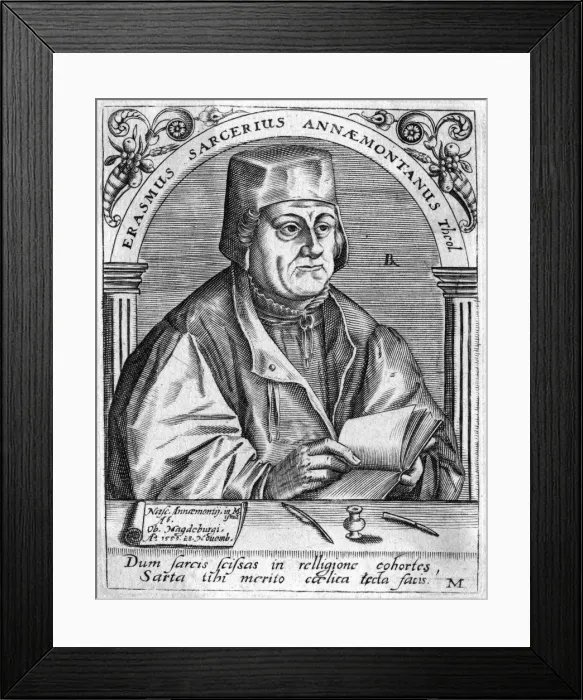 Framed Print : Erasmus Sarcerius 2 Framed Print : Erasmus Sarcerius 2