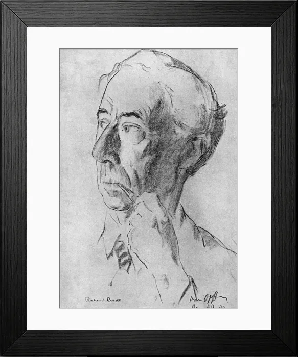 Framed Print : Bertrand Russell Framed Print : Bertrand Russell