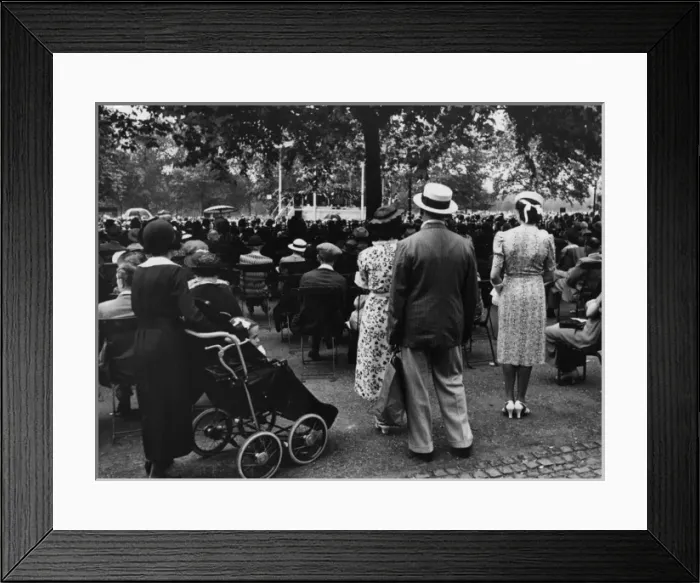 Framed Print : Watching a Brass Band Framed Print : Watching a Brass Band