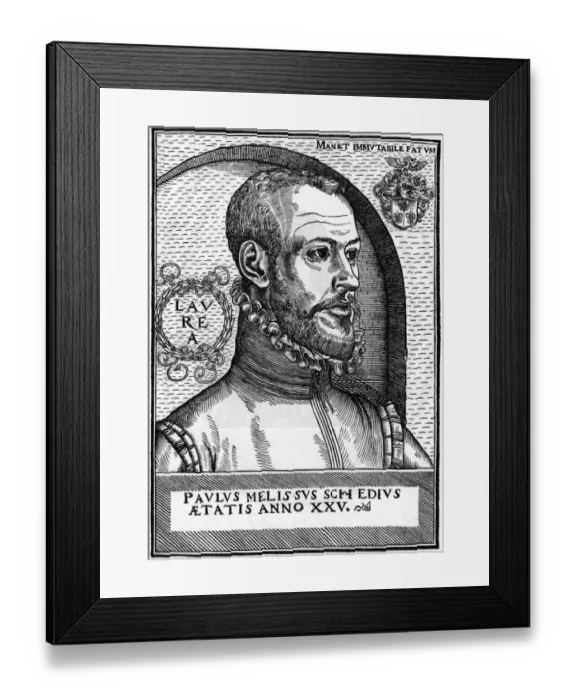 Framed Print : Paul Schede Melissus Framed Print : Paul Schede Melissus