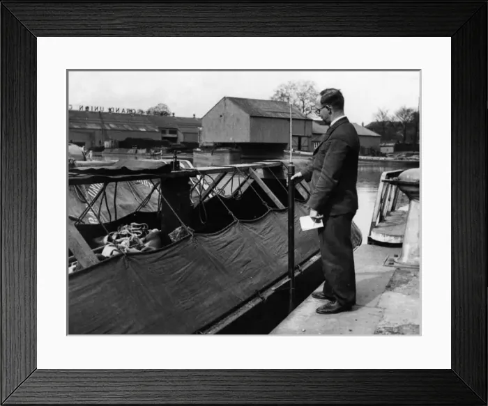 Framed Print : Weighing Barge Load Framed Print : Weighing Barge Load