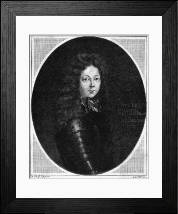 Framed Print : Louis Duc Saint-Simon Framed Print : Louis Duc Saint-Simon