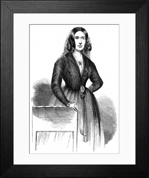Framed Print : George Sand 1845 Framed Print : George Sand 1845