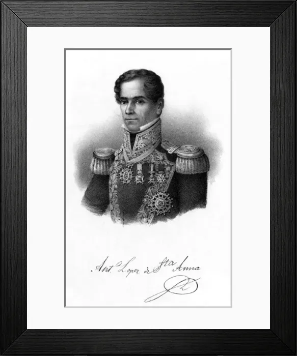 Framed Print : Antonio Santa Anna - 2 Framed Print : Antonio Santa Anna - 2