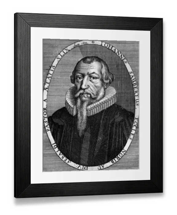 Framed Print : Johann Saubert Framed Print : Johann Saubert