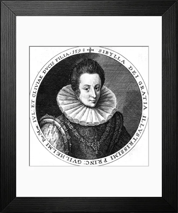 Framed Print : Sibylla Julich Cleves Framed Print : Sibylla Julich Cleves