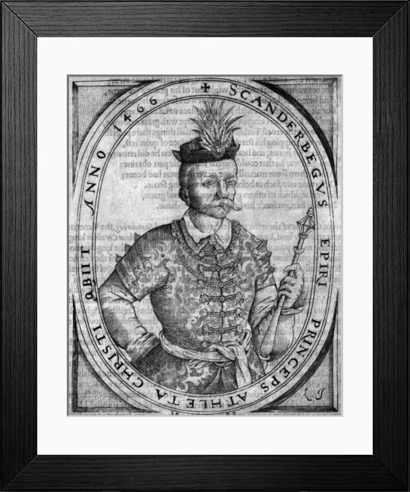 Framed Print : Geo. Cast. Scanderberg Framed Print : Geo. Cast. Scanderberg