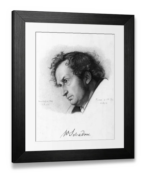 Framed Print : Wilhelm Von Schadow Framed Print : Wilhelm Von Schadow