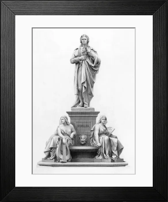 Framed Print : Schiller Statue Framed Print : Schiller Statue