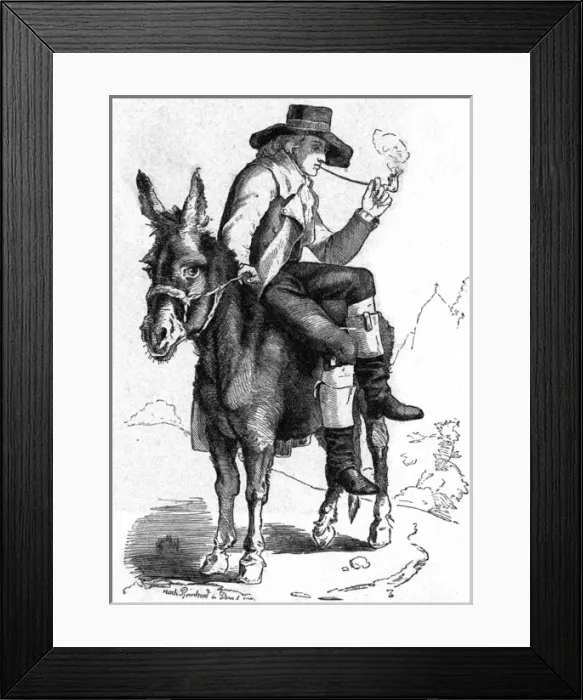 Framed Print : Schiller on a Donkey Framed Print : Schiller on a Donkey