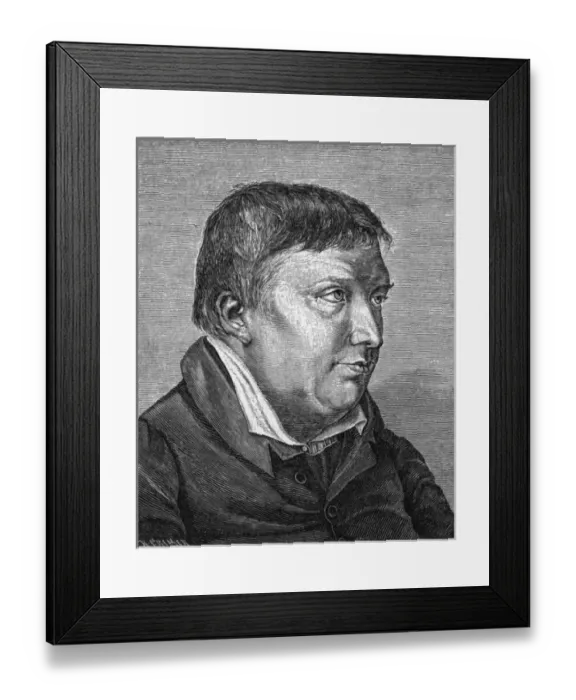 Framed Print : Friedrich Schlegel - 2 Framed Print : Friedrich Schlegel - 2