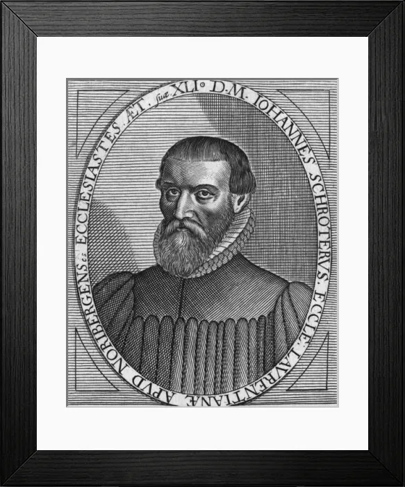 Framed Print : Johann Schroter Framed Print : Johann Schroter