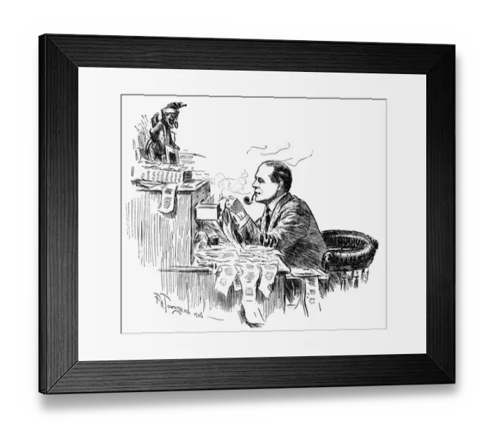 Framed Print : Owen Seaman - 1 Framed Print : Owen Seaman - 1