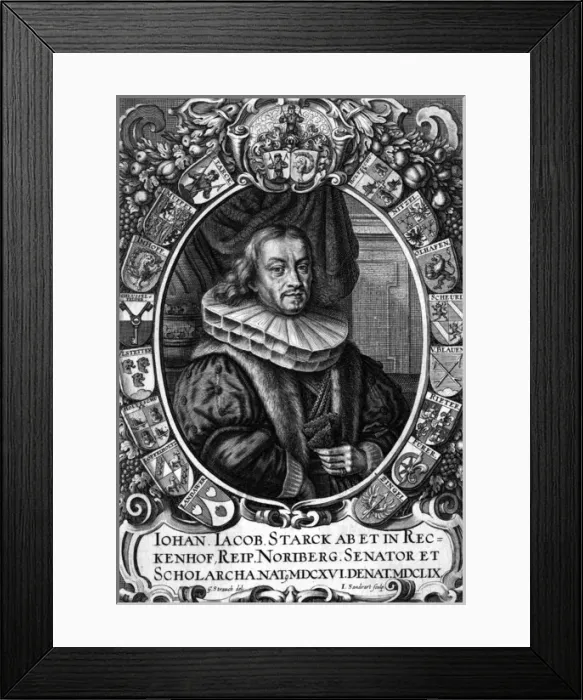 Framed Print : Johann Jacob Starck Framed Print : Johann Jacob Starck