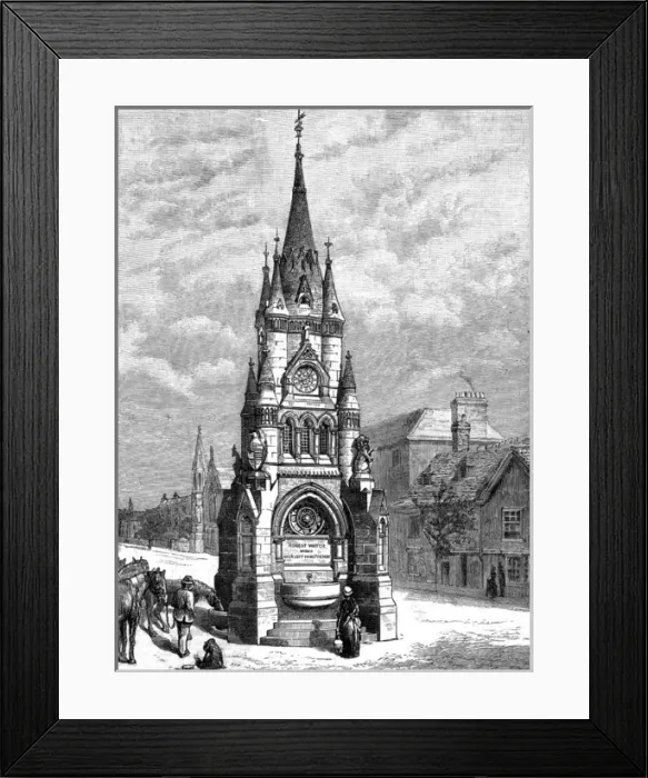 Framed Print : Shakespeare Fountain Framed Print : Shakespeare Fountain