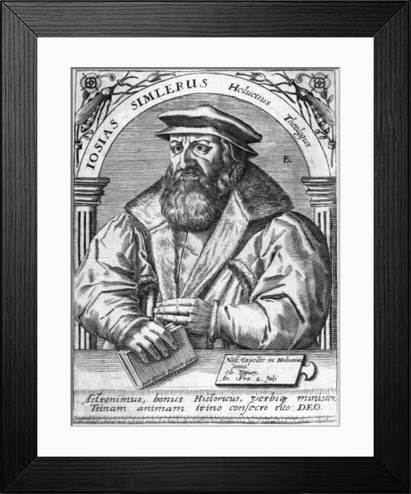 Framed Print : Josias Simler Framed Print : Josias Simler