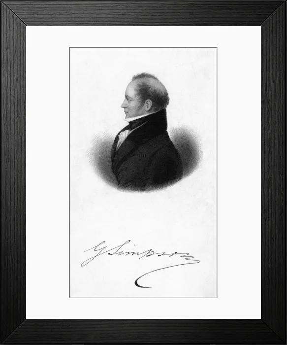 Framed Print : Sir George Simpson Framed Print : Sir George Simpson