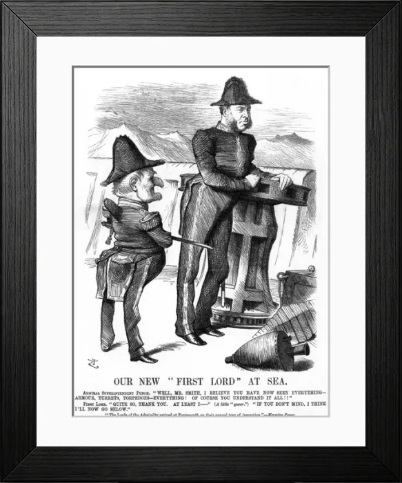 Framed Print : W H Smith Cartoon 2 Framed Print : W H Smith Cartoon 2