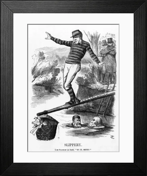 Framed Print : W H Smith Cartoon Framed Print : W H Smith Cartoon