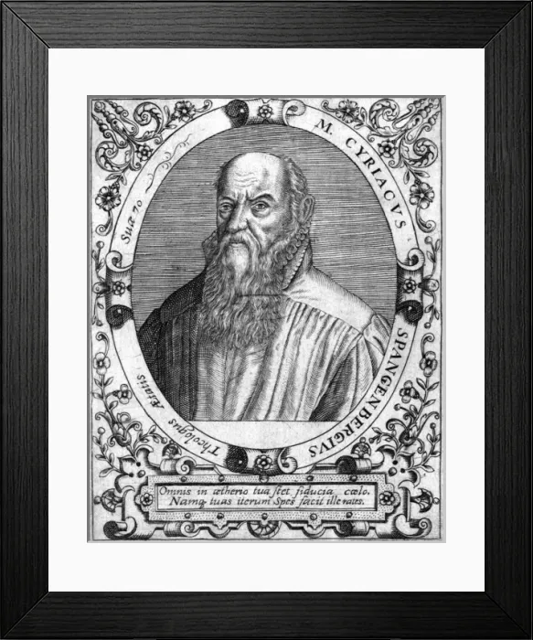 Framed Print : Cyriacus Spangenberg Framed Print : Cyriacus Spangenberg