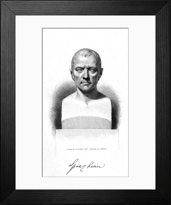 Framed Print : Spurzheim Bust Framed Print : Spurzheim Bust