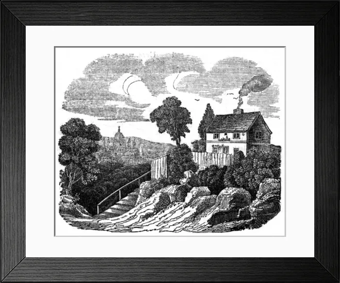 Framed Print : Steeles Cottage Framed Print : Steeles Cottage